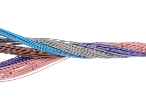 Computer cable isolated on white Stock Photos