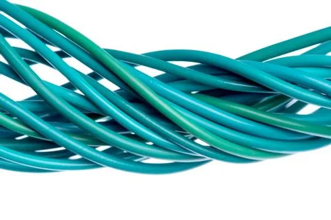 Computer cable isolated on white Stock Photos