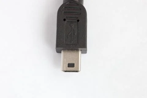 Computer cable on a white background Foto stock