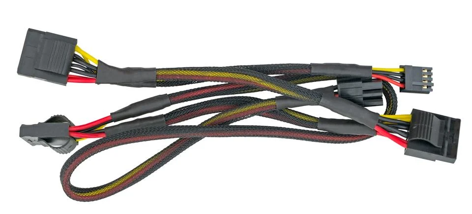 Computer Cable on white background Stock Photos