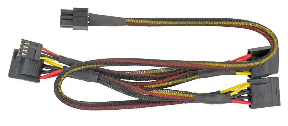 Computer Cable on white background Stock Photos