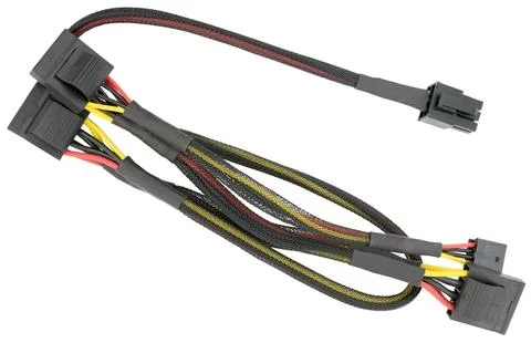 Computer Cable on white background Foto stock