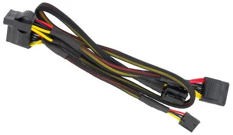 Computer Cable on white background Stock Photos