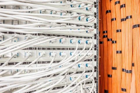 Computer cables built plug Stock Photos