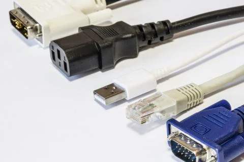 Computer cables Stock Photos