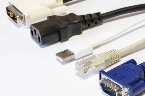 Computer cables Stock Photos