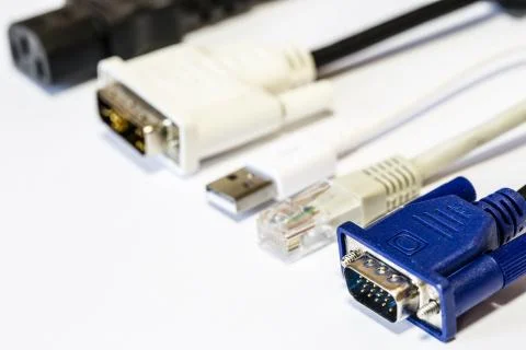 Computer cables Stock Photos