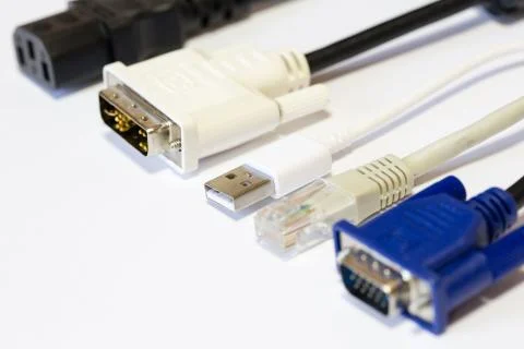 Computer cables Stock Photos