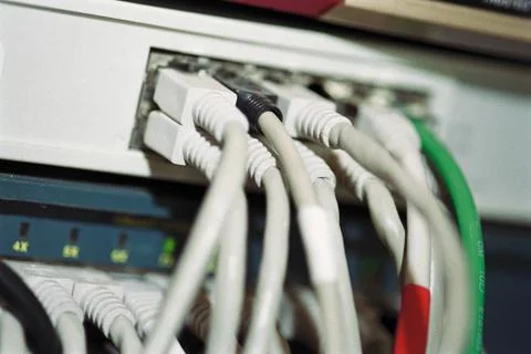 Computer cables Stock Photos