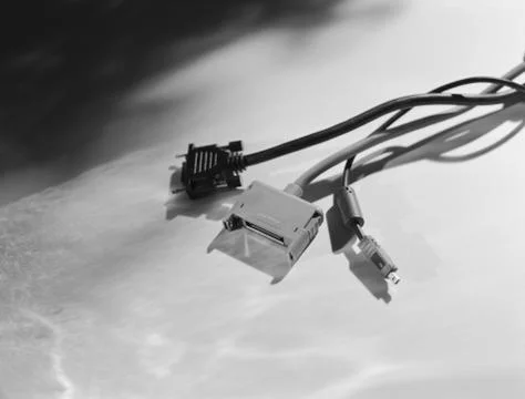 Computer cables Stock Photos