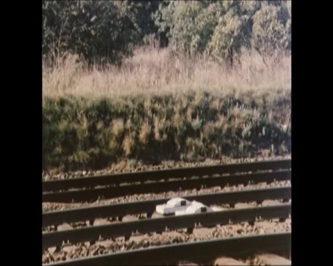 Computer calculation of train speed and time, UK 1972 库存影片 133274382