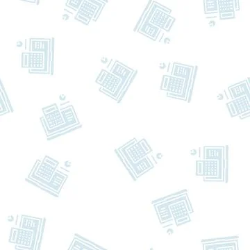 Computer calculator color icon vector color illustration Stock Illustration