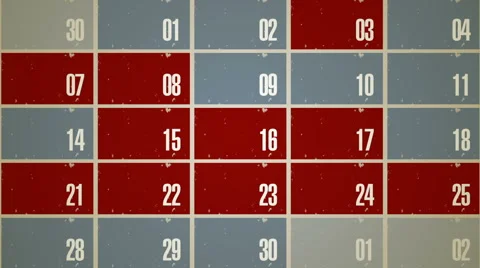 Computer Calendar Loop bold graphical animation Stock Footage 5703371