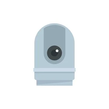 Computer camera icon flat vector. Video camcorder Stock Illustration