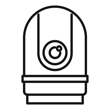 Computer camera icon outline vector. Video camcorder 스톡 일러스트