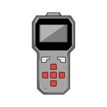 Computer car diagnostic scanner cartoon vector illustration Illustrazione stock