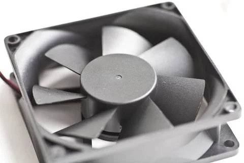 Computer Case Cooling Fans Computer case cooling fans isolated on white ba... Foto stock