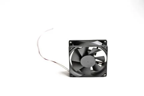Computer Case Cooling Fans Computer case cooling fans isolated on white ba... Foto stock