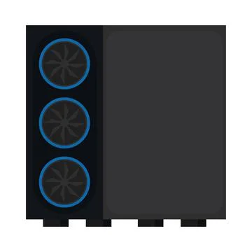 Computer case device Stock Illustration