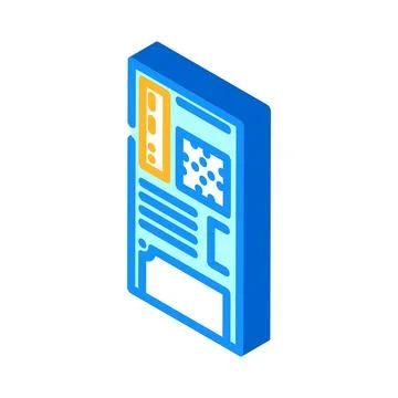 Computer case gaming pc isometric icon vector illustration Stockillustratie