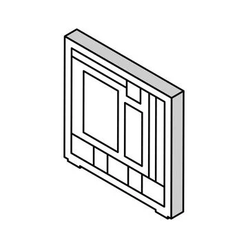 Computer case gaming pc isometric icon vector illustration Stock Illustration