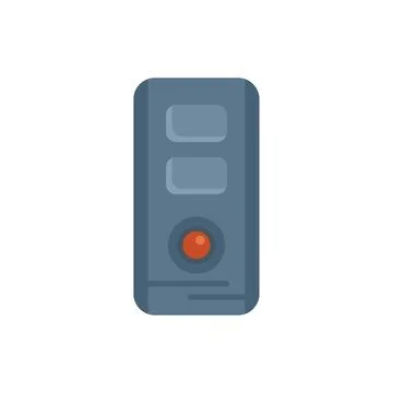 Computer case icon showing power button light Ilustração Stock