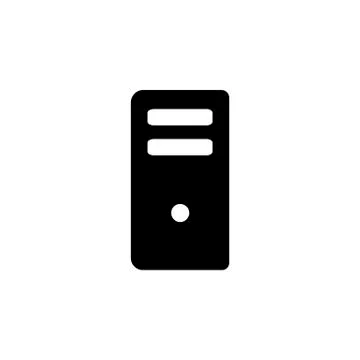 Computer case icon. Simple glyph, flat vector of Technology icons for UI and  스톡 일러스트