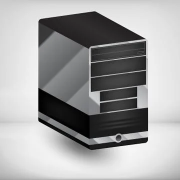 Computer case Stock Illustration
