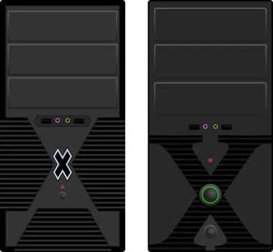 Computer case Stock Illustration