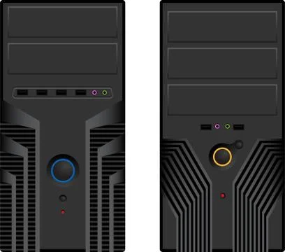 Computer case Stock Illustration