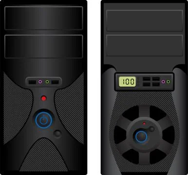 Computer case Stock Illustration