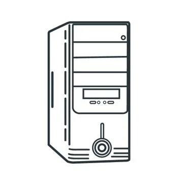 Computer Case Stock Illustration