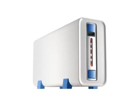 Computer case, photo on the white background Foto stock