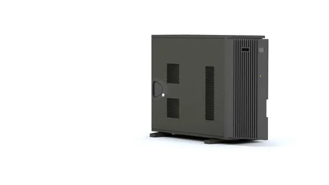 Computer case shows with camera rotation Video stock 72565629