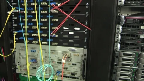 Computer centre. Servers. Stock Footage 76977266