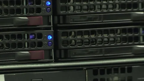 Computer centre. Servers. Stock Footage 76977462