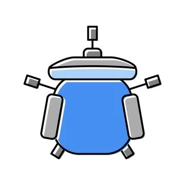 Computer chair top view color icon vector illustration Illustrazione stock