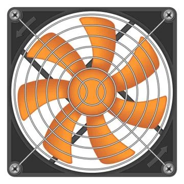 Computer chassis/CPU cooler Stock-Illustration