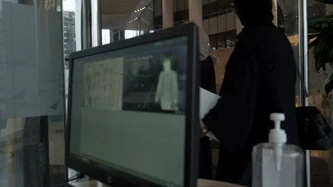 Computer checks for virus Corona 19 Stock Footage 128840869