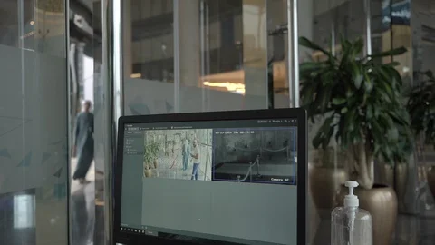 Computer checks for virus covid 19 Stock Footage 128841935