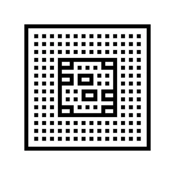 Computer chip ai integration line icon vector illustration Stock Illustration