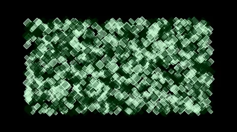 Computer chip board,green square block mosaics wall,game brick background,abstr Stock Footage 4834546