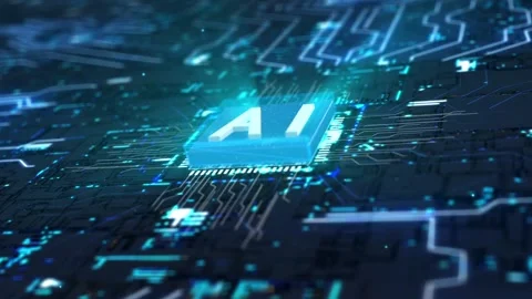 Computer Chip Of Central Processing Unit Network Technology Vídeo Stock 159774487