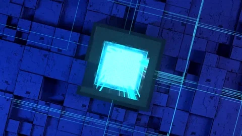 Computer chip circuit board light emitting transistor components 動画素材 154450330