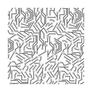 Computer chip circuit Stockillustratie