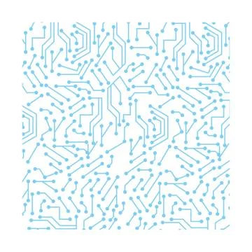 Computer chip circuit Stock Illustration