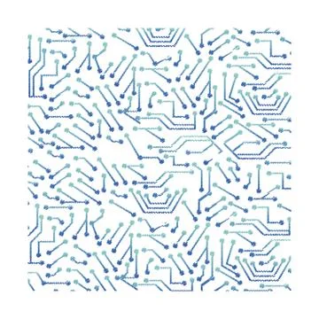 Computer chip circuit 스톡 일러스트