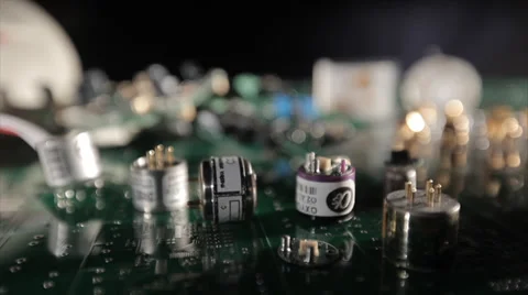 Computer chip close up hd Stock Footage 39804849