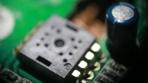 Computer chip close up view 库存影片 113011561