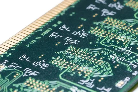 Computer chip closeup Stock Photos
